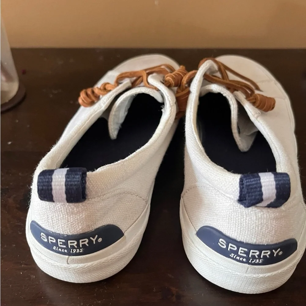 Sperry Canvas Shoes with Tan Laces - Picture 2 of 4